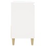 Armadietto da Bagno Bianco 65x33x60 cm in Legno Multistrato