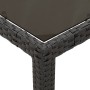 Set da Bistrò 3 pz con Cuscini Nero in Polyrattan