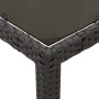 Set da Bistrò 3 pz con Cuscini Nero in Polyrattan