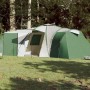 Tenda da Campeggio a Cupola per 12 Persone Verde Impermeabile