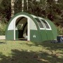 Tenda da Campeggio a Tunnel per 4 Persone Verde Impermeabile