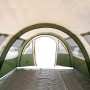 Tenda da Campeggio a Tunnel per 4 Persone Verde Impermeabile