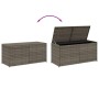 Contenitore da Giardino Grigio 283L in Polyrattan