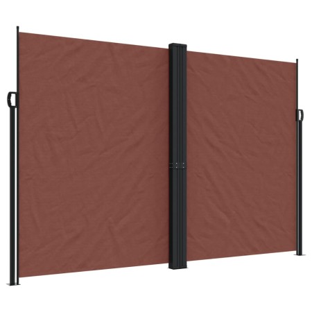 Tenda da Sole Laterale Retrattile Marrone 220x600 cm