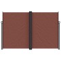 Tenda da Sole Laterale Retrattile Marrone 220x600 cm