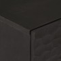 Credenze 2 pz Nero 60x33x75 cm in Legno Massello di Mango