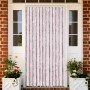 Tenda Antimosche Grigio Argento e Rosa 100x230 cm in Ciniglia