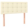 Testiera Crema 90x5x78/88 cm in Similpelle