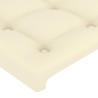 Testiera Crema 90x5x78/88 cm in Similpelle