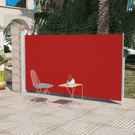 Tenda Laterale Retrattile per Patio 160x300 cm Rossa