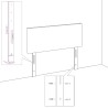 Testiere 2 pz Grigio Chiaro 72x5x78/88 cm in Velluto