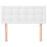 Testiera Bianco 100x5x78/88 cm in Similpelle