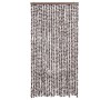 Tenda Antimosche Marrone e Bianca 100x200 cm in Ciniglia