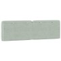 Cuscino Testiera Grigio Chiaro 160 cm in Velluto
