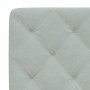 Cuscino Testiera Grigio Chiaro 160 cm in Velluto