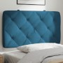 Cuscino Testiera Blu 90 cm in Velluto