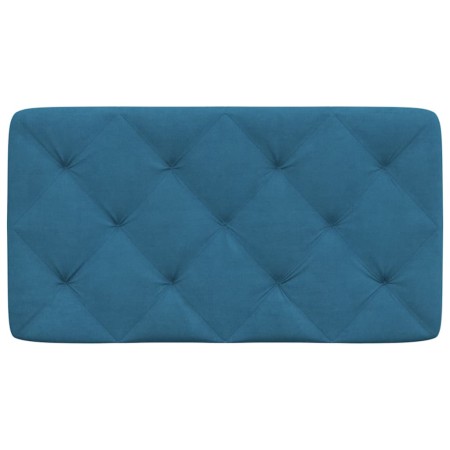 Cuscino Testiera Blu 90 cm in Velluto