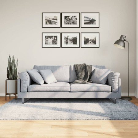 Tappeto Shaggy PAMPLONA a Pelo Lungo Moderno Blu 140x200 cm