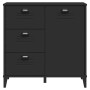 Credenza VIKEN Nera 80x40x80 cm in Legno Multistrato