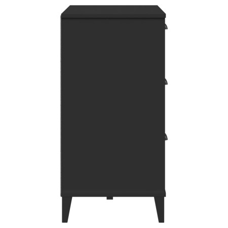 Credenza VIKEN Nera 80x40x80 cm in Legno Multistrato