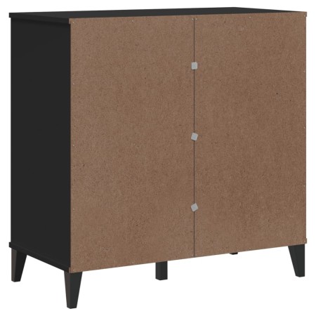 Credenza VIKEN Nera 80x40x80 cm in Legno Multistrato