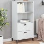 Libreria VIKEN Bianca 60x35x123 cm in Legno Multistrato