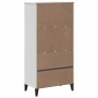 Libreria VIKEN Bianca 60x35x123 cm in Legno Multistrato