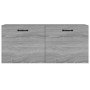 Armadietto a Muro Grigio Sonoma 80x35x36,5 cm Legno Multistrato