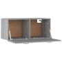 Armadietto a Muro Grigio Sonoma 80x35x36,5 cm Legno Multistrato