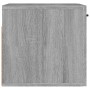 Armadietto a Muro Grigio Sonoma 80x35x36,5 cm Legno Multistrato