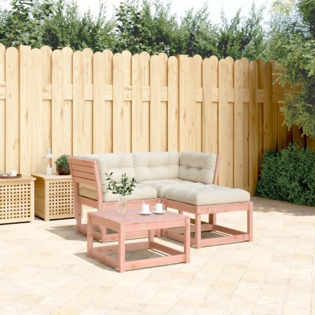 Set Divani Giardino 3 pz con Cuscini Legno Massello di Douglas