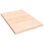 Ripiano a Parete 40x60x2 cm Legno Massello Rovere Non Trattato