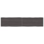 Piano Tavolo Marrone Scuro 180x40x(2-4)cm Rovere Non Trattato