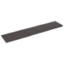 Piano Tavolo Marrone Scuro 180x40x(2-4)cm Rovere Non Trattato