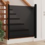 Cancelletto Retrattile per Animali Domestici Nero 82,5x125 cm