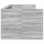 Divano Letto con Cassetti Grigio Sonoma 75x190 cm Multistrato