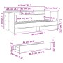 Divano Letto con Cassetti Grigio Sonoma 75x190 cm Multistrato