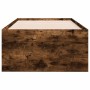 Divano Letto con Cassetti Rovere Fumo 90x200 cm Multistrato