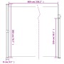 Tenda da Sole Laterale Retrattile Crema 200x600 cm