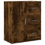 Credenza Rovere Fumo 60x31x70 cm in Legno Multistrato