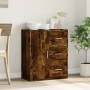 Credenza Rovere Fumo 60x31x70 cm in Legno Multistrato