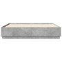 Giroletto Luci LED Grigio Cemento 200x200 cm Legno Multistrato