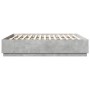 Giroletto Luci LED Grigio Cemento 200x200 cm Legno Multistrato