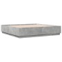 Giroletto Luci LED Grigio Cemento 200x200 cm Legno Multistrato