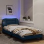 Giroletto con Luci LED Blu 90x190 cm in Tessuto