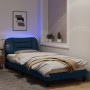 Giroletto con Luci LED Blu 80x200 cm in Tessuto