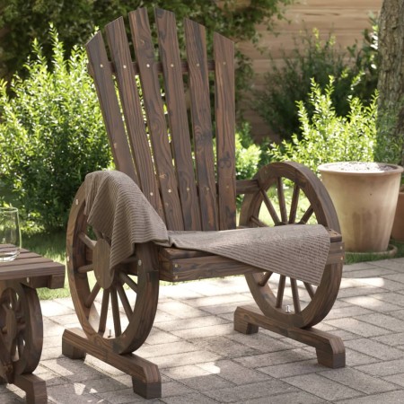 Sedia da Giardino Adirondack in Legno Massello di Abete