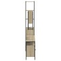 Set Mobili da Bagno 4 pz Rovere Sonoma in Legno Multistrato