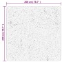 Tappeto OVIEDO a Pelo Corto Nero 200x200 cm