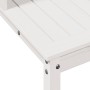 Tavolo Invaso con Ripiani Bianco 108x50x109,5 cm Massello Pino